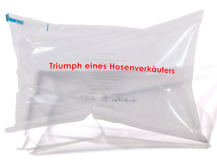 Triumph eines Hosenverkäufers